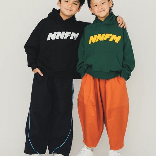 【2025秋冬】nunuforme【ヌヌフォルム】NNFMロゴタイプ刷り上げる ビッグパーカー（3色）（レディース/2大きさ）nt24-006-05