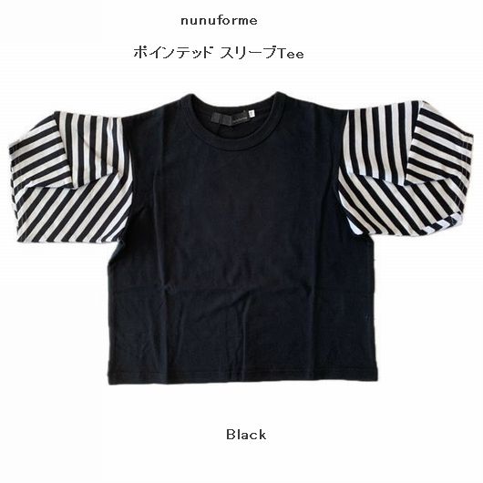 SALE【20％OFF/セール】【2025春夏】nunuforme【ヌヌフォルム】ポインテッド スリーブTee（2色）（95～145）45-nf23-824-501