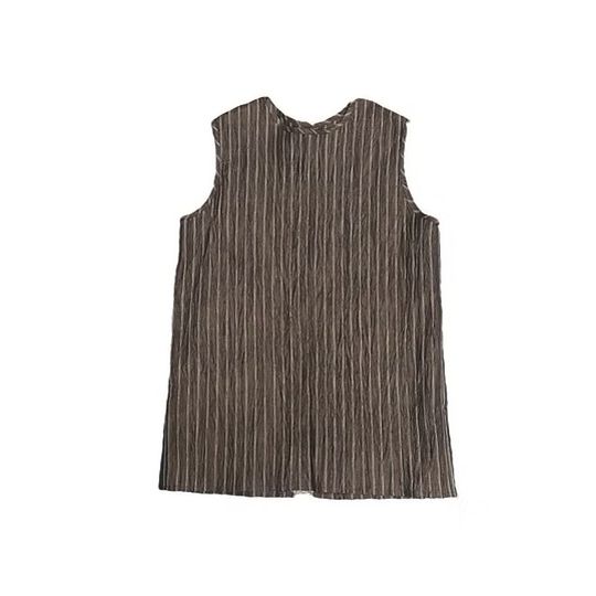 【2025春夏】MOUN TEN.【マウンテン】linen blend nosleeve tunic チュニック （95～150/5サイズ）ms37-1727［セール対象外］［送料込］