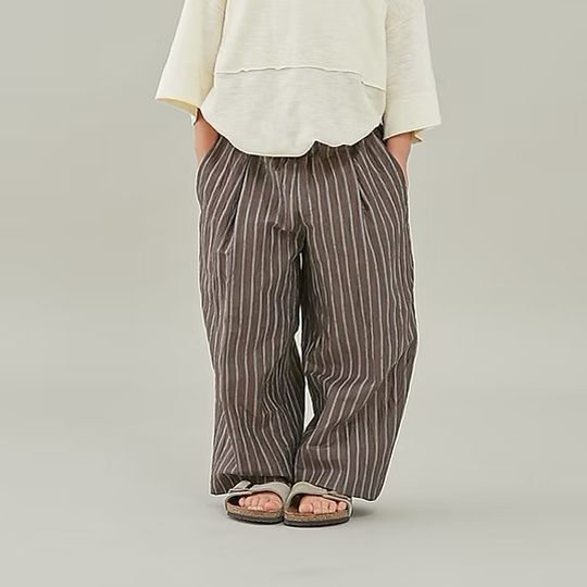 【2025春夏】MOUN TEN.【牟礼】linen blend 1tuck wide pants 広広としたズボン下 （95～150/5大きさ）mp94-1728［大売り出し客体外］［貨物輸送込］