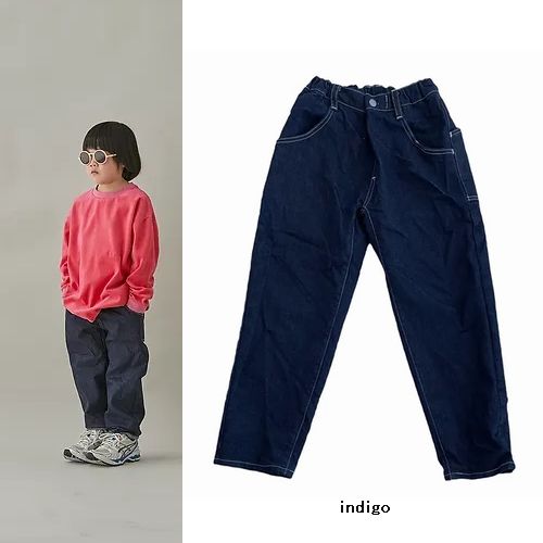 【2024秋冬】MOUN TEN.【マウンテン】wide taperd jeans ワイドテーパードジーンズ（3色）（サイズ1（160））mp81-1609f［セール対象外］