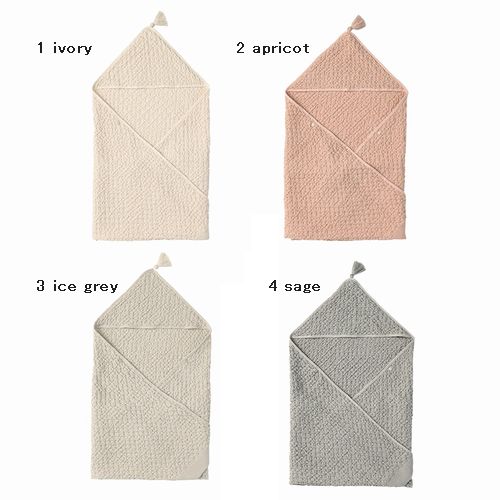 MARLMARL【マールマール】 hooded towel オーガニックフード付き添い人西洋手ぬぐい（名入れ刺繍可）（4色）（F）［割引き販売客体外］［貨物輸送込］ キッズ・ベビー・マタニティ-トップス-Tシャツ・カットソー