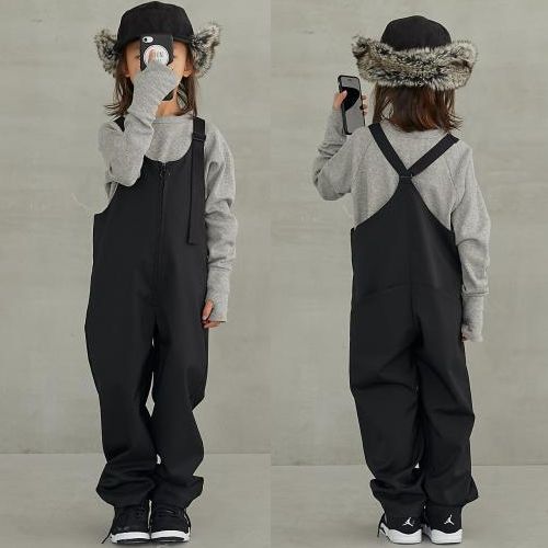 【2023秋冬】MOUN TEN.【マウンテン】stretch twill salopette サロペット（2色）（95～150/5サイズ）mp47-1403［セール対象外］