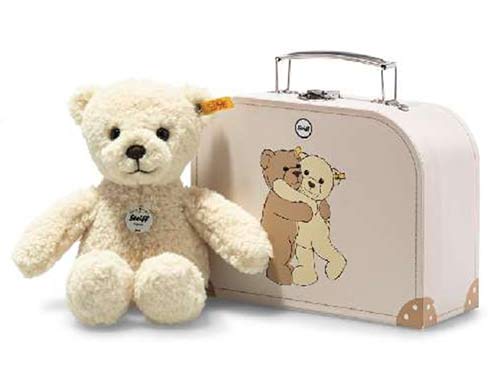 シュタイフ テディベア Steiff ぬいぐるみ 定番品 2022年発売 【ミラ】 テディベア 20cm インスーツケース|あおねこ商店