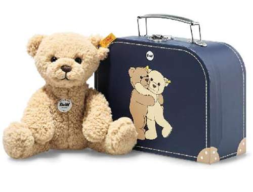 シュタイフ テディベア Steiff ぬいぐるみ 定番品 2022年発売 「ベン」 テディベア 20cm インスーツケース|あおねこ商店