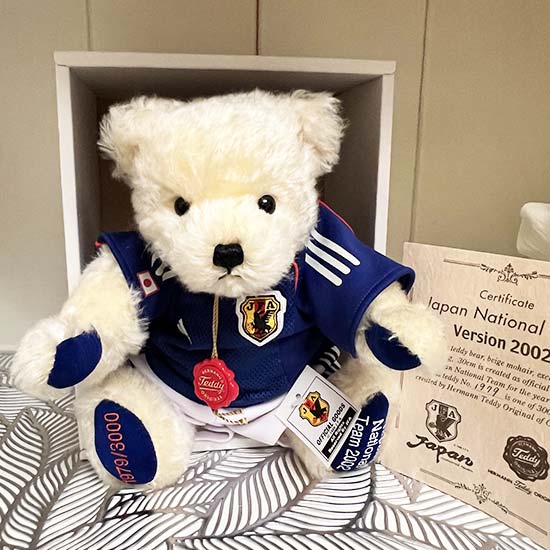 【ラスト1点】【即納】【新古品】ハーマン社テディベア 日本JFAサッカーベア2002｜あおねこ商店