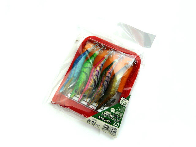 楽天市場】エギセット3.5号 10本セット 初心者向け ケース付 夜光 疑似