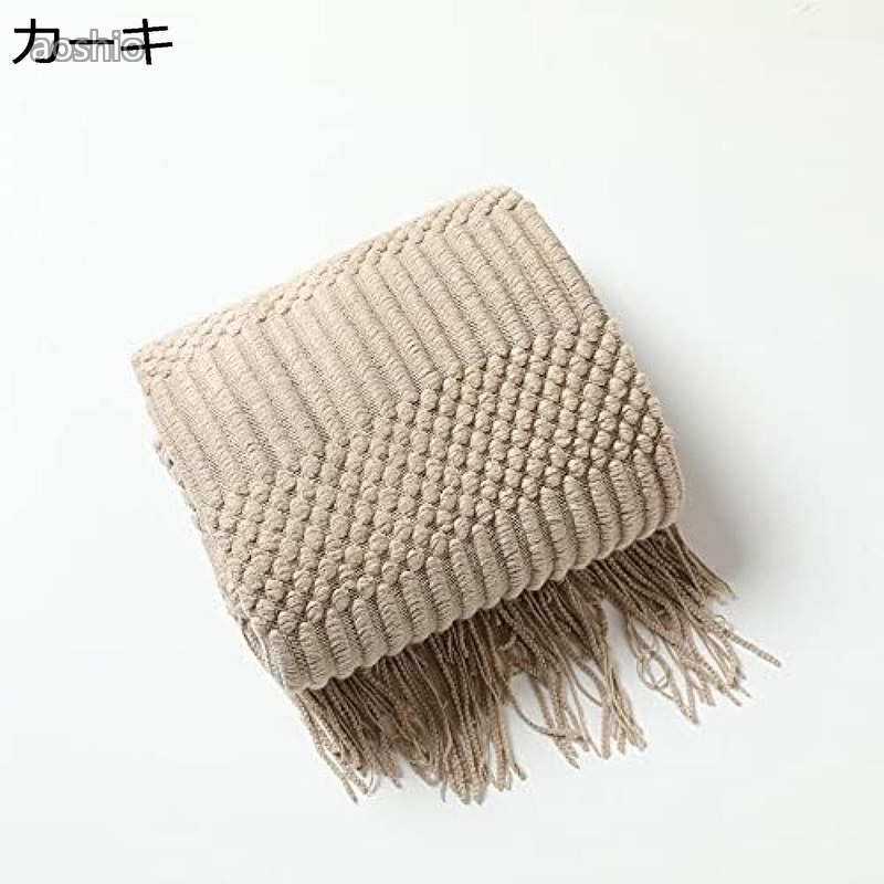 ブランケット 毛布 大判 シングル 編み物 夏用冬用ひざ掛け 今めかしい 愛くるしげ 北欧 掛けブランケット 生あたたかい ふわふわ 防寒 二分の一毛布 洗える 洗い濯ぎ聞き届ける フリンジ付き添い人 オール季節
