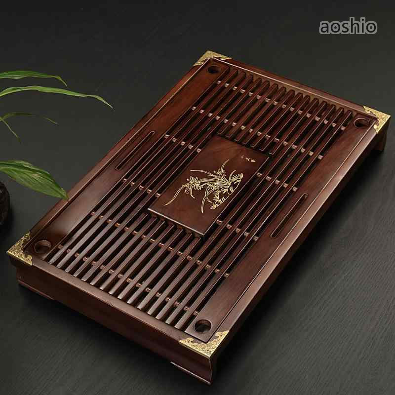 茶盤 水抜き役立つこと 貯水役立つこと 兼用 純一無雑材 茶台 身寄り用 中国茶 紅茶ひと休み 茶道具 水切り 今めかしい 今めかしい お盆 茶器 肌理