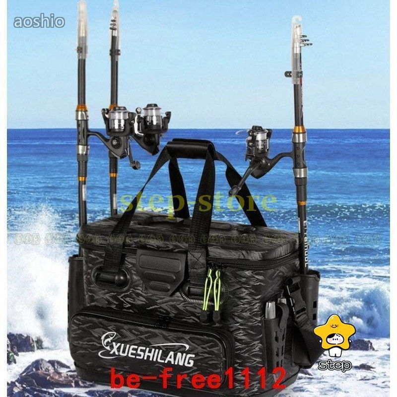 タックルバッグフィッシングバッグアウトドアバッカンロッドスタンド付沖釣り御釣り沖釣り御釣り具エサ餌水汲み多役立つこと井戸釣瓶納める雨合羽軽さ