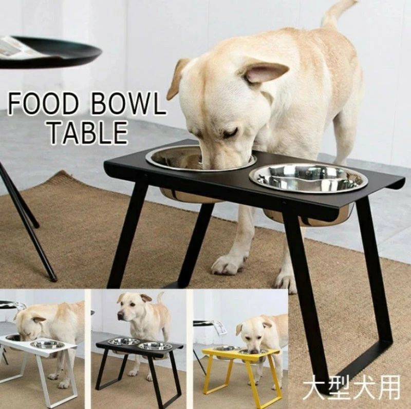 フィーディングテーブル 大型犬用フードボウルホルダー フィーディングボックスフード物の具 食器ラックステンレススチール 高さ約30珊フードボウルホルダー ご機嫌速見表逆流押しとどめる工業