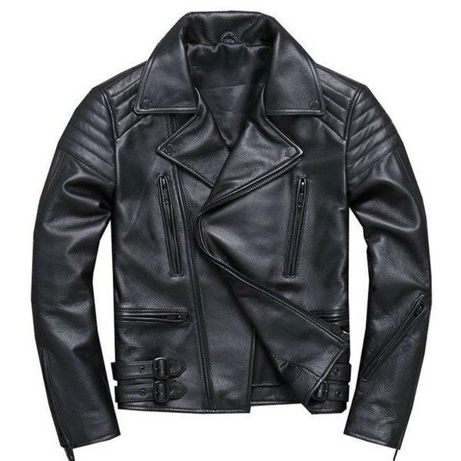 春秋 本革ジャケット フライトライダースジャケット カッコイイファッション 革ジャン レザーコート カジュアル防風 牛革製ジャケット ブラウン 送料無料