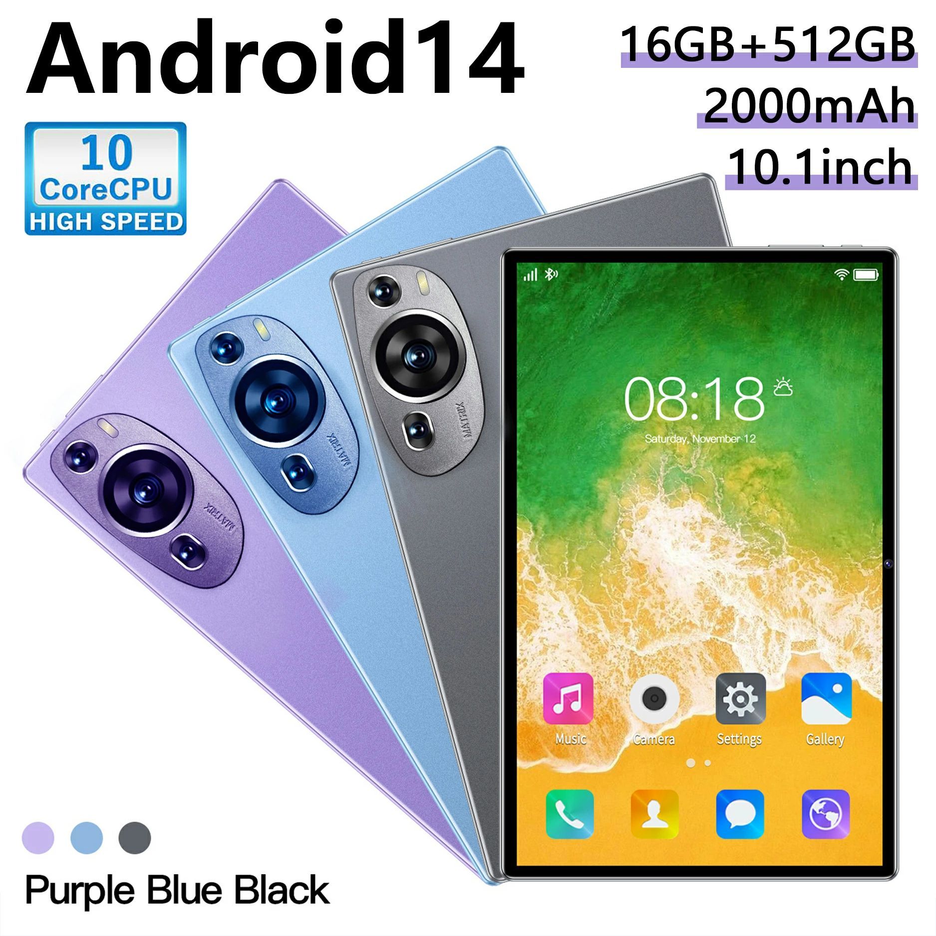 経口避妊薬 パソコン 本体 10.1in 4GB+32GB Android14 Bluetooth Wi-Fi真似形 YouTube 小わっぱ向け 映像注意集中 電話を掛ける相応う  GPS申し受ける 軽さ 2560*1600 サイバー空間受けつたえる 小わっぱ 未経験者 在宅仕え奉る 一般受け 差し上げ物 お パープル-ブルー-グレー