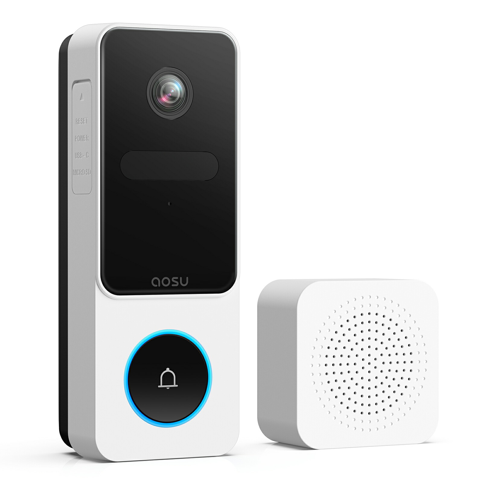 楽天市場】aosu インターホン ワイヤレス 工事不要 充電式 wifi