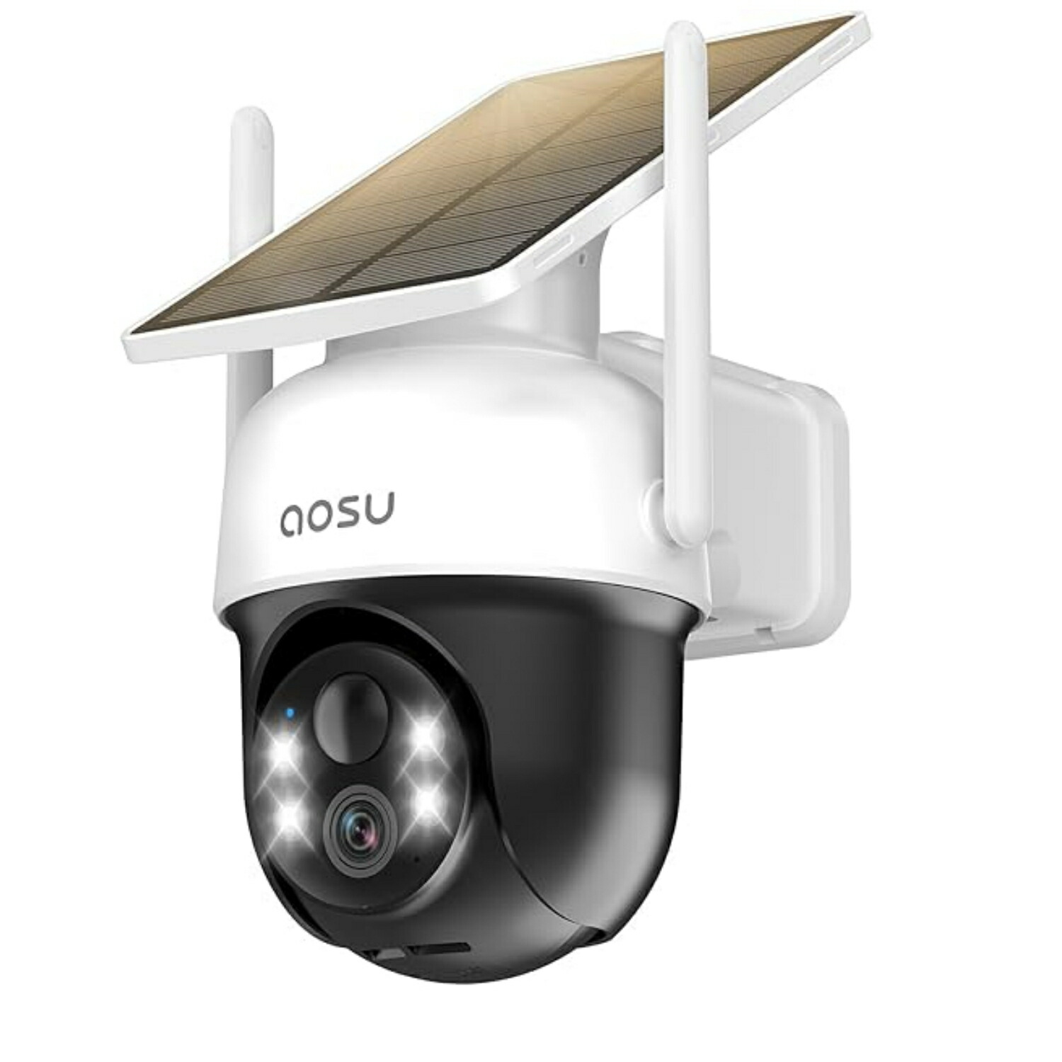 新品 AOSU ソーラーセキュリティカメラ 屋外対応 ワイヤレス 500万画素 Amazon.co.jp: 【2025最新500万画素・高効率充電・15灯夜間
