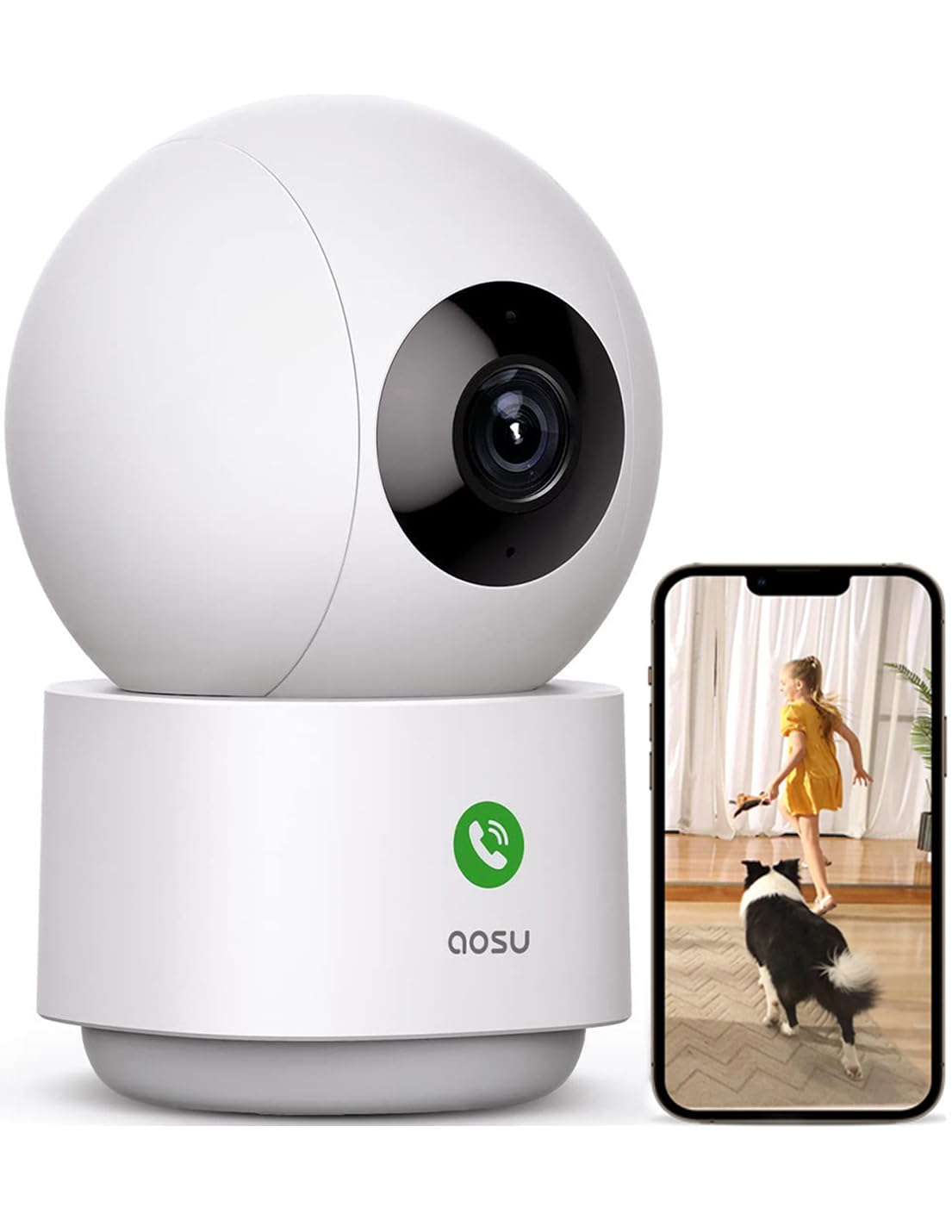 楽天市場】aosu スマートビデオドアホン ワイヤレス 工事不要 全身が