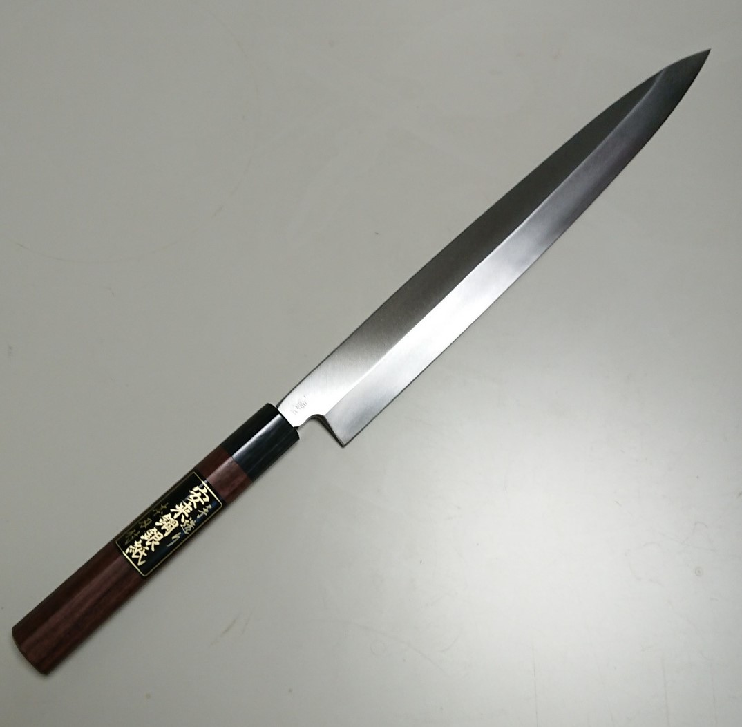 霞カスミ研安来青鋼柳刃刺身包丁270mm水牛柄 NEW ARRIVAL - 包丁・ナイフ