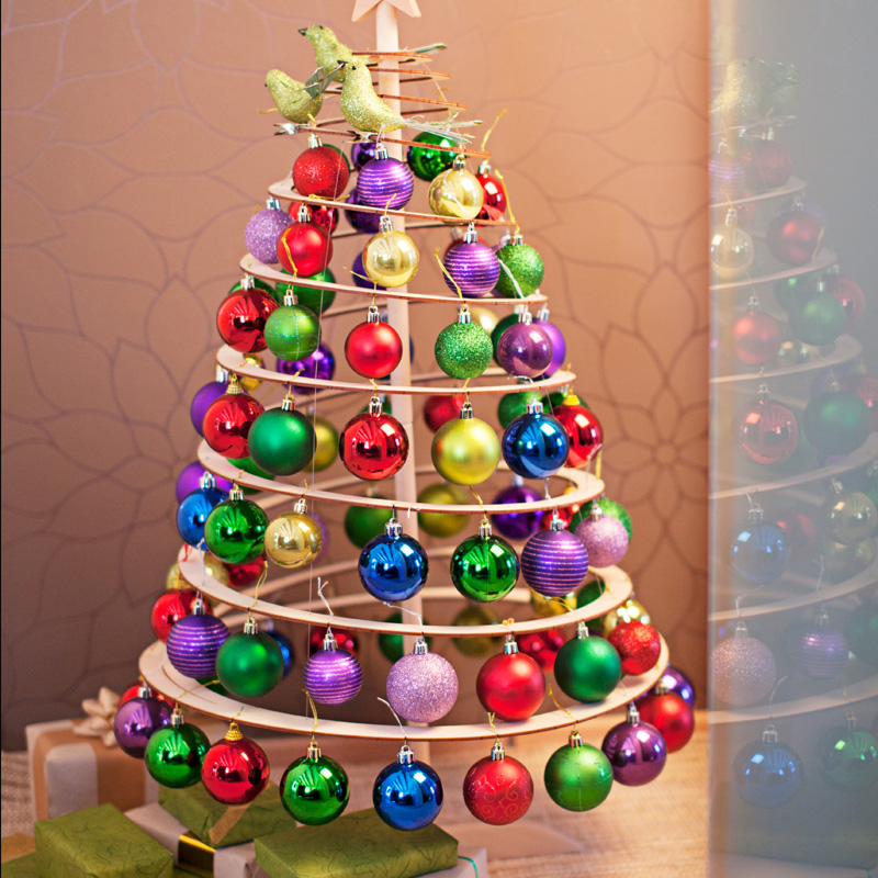 楽天市場 クリスマスツリー 木製 デコレーション おしゃれ コンパクト ハロウィン 折りたたみ式 ウッドツリー A 青山ガーデン