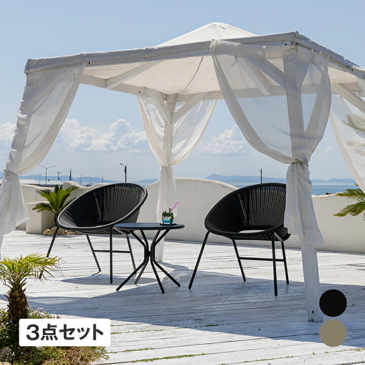 Enza 書き割り 早見表 チェアー 居敷き 机 調度品 / Enza 中庭早見表＆チェアー 3点書き割り 暗灰色薄墨色 トープ /中型