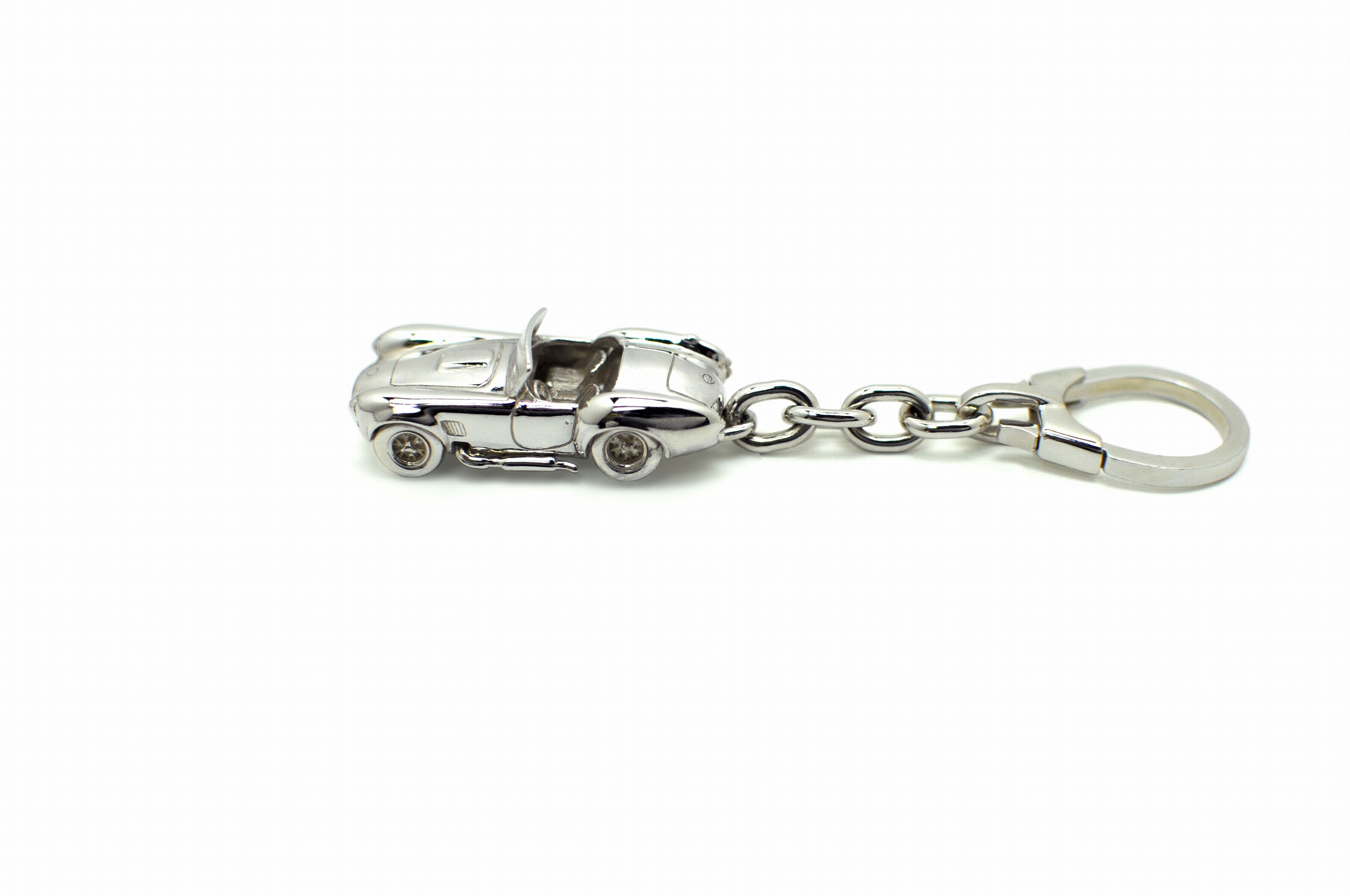 SilverCar(シルバーカー)キーホルダー・コブラ427 銀細工 ミニチュアカー スターリングシルバー 1/100スケール】 送料無料