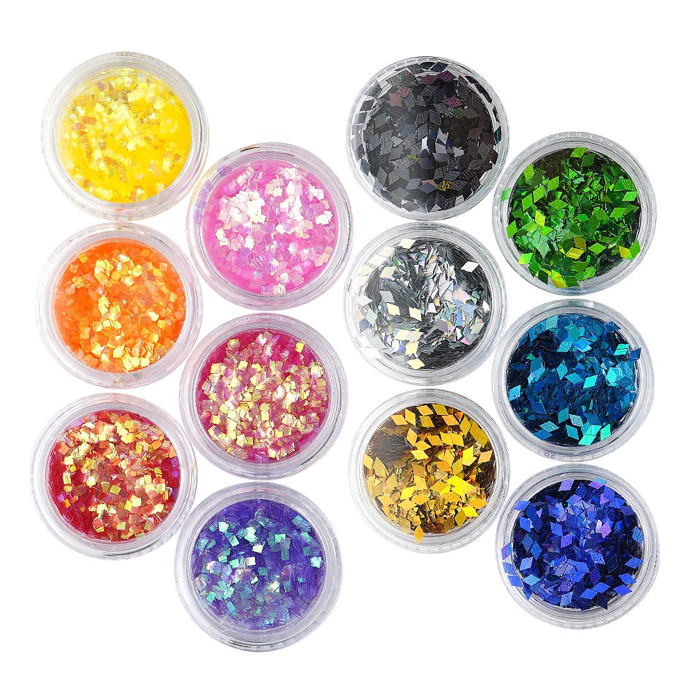 ラメ・ホロ などなど 6色セット (292) ネイル レジン パーツ グリッター パステルカラー オーロラ ジェルネイル ネイルアート セルフネイル  ホログラム 六角 カット済み スライス ダイヤ型 ラウンド ハート型 アクリル ストーン キャビア ビーズ 六角型ホロ ...