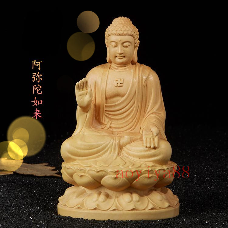 楽天市場】仏像 木彫り 置物 地藏菩薩 「お地蔵さま」 桧木 仏壇仏像