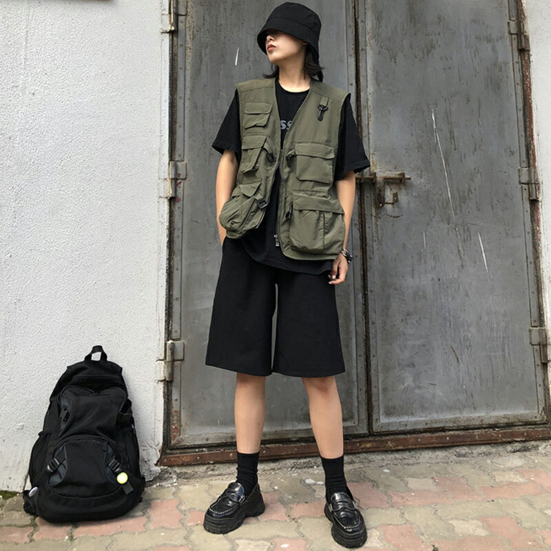 メッシュベスト 男女兼用 ストリート 多機能ベスト フィッシングベスト メンズ アウトドア 多ポケット お釣り キャンプ ベスト 作業着
