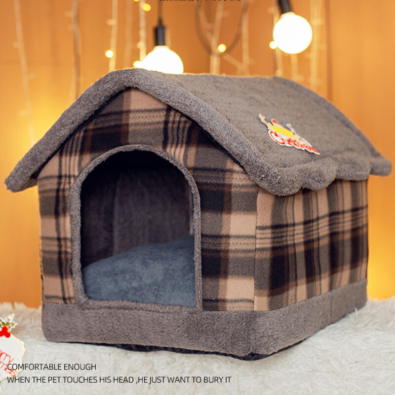 品質保証 送料無料 犬 猫 PET HOUSE ペットハウス 猫用 ペットベッド 犬用 ハウス 春 秋 冬 分解して洗えます 小型犬 犬小屋 室内用  おしゃれ L qdtek.vn