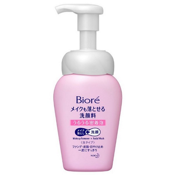 花王》 Biore ビオレ メイクも落とせる洗顔料 うるうる密着泡 本体 160ml 返品キャンセル不可 営業