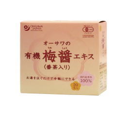 オーサワの有機梅醤エキス(番茶入り)分包 180g（9g&times;20包）６箱セット 梅醤　梅醤番茶　オーサワジャパン 【T8】【SQ】【北沖】｜青空そら豆
