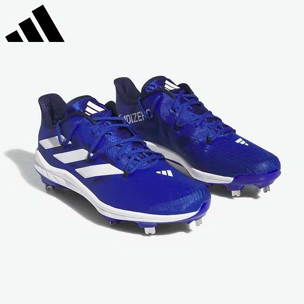 adidas Icon Bounce Mid 野球スパイク 27cmブルー未使用 ○adidas アディダス Icon Bounce○野球スパイク 金具メタル○青