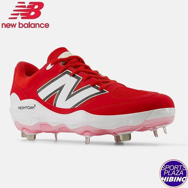 ニューバランス(NewBalance) 野球 Fresh Foam X 3000 v7 フレッシュフォーム 金具スパイク (25ss) 2E相当 レッド L3000TR7-2E【BBsale】【SS2603】