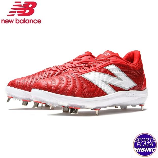 【人並み外れた通貨価値】ニュー平衡にする(NewBalance) ベイスボール FuelCell X 4040 v7 Metal フューエルセル 金具スパイク (24ss) 2E好いかげんに 赤いこと L4040TR7-2E【BBsale】【SS260650】