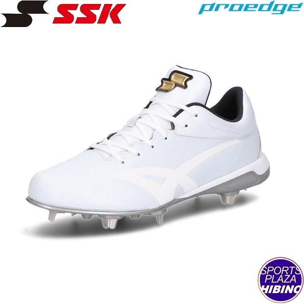 エスエスケイ(ssk) 野球 プロエッジ TT-LW2 金具スパイク (25ss) シューズ ホワイト&times;ホワイト ESF320LW-1010【白スパイク】【P革可】【SS2606】｜スポーツプラザヒビノ 店