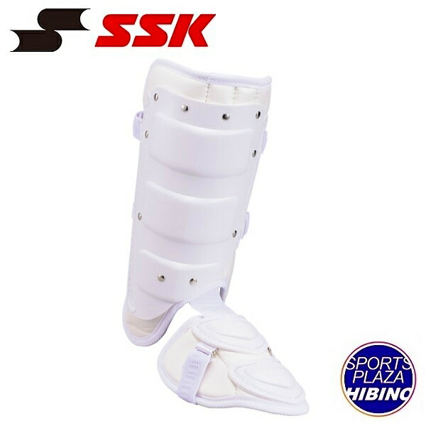 【人気モデル】エスエスケイ(ssk) 野球 フットガード 高校野球対応 右打者用 (20ss) ホワイト FG100L-10【決算P10】