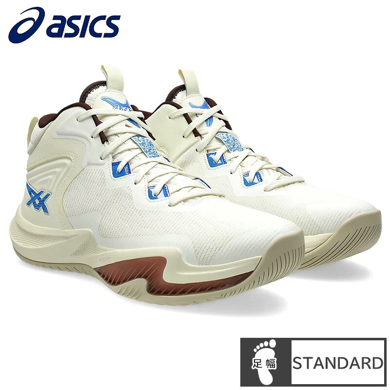 アシックス(asics) バスケットボールシューズ NOVA SURGE 3 STANDARD ノバサージ シューズ (25aw) Ivory/Blue Coast 1061A048-750