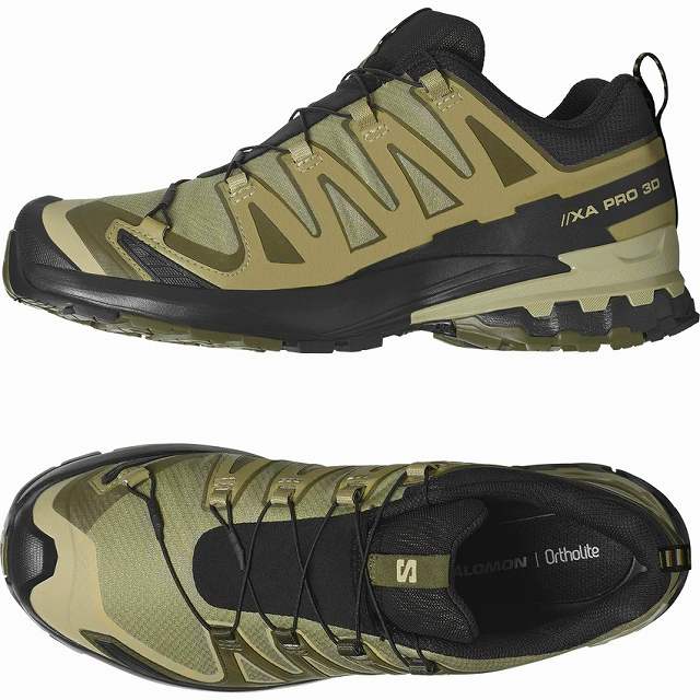 サロモン (SALOMON) トレイル 駈けっくら シューズ XA PRO 3D V9 GORE-TEX ゴアテックス メンズ (25ss) オリーブ L47270400-Olive【SS2606】