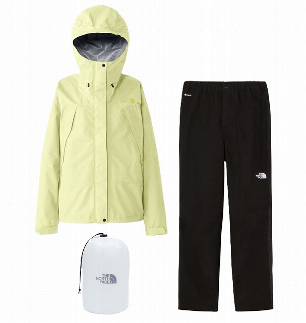 ザ・ノース・フェイス (THE NORTH FACE) 上下書き割り マウンテンラウンダー 上衣 ズボン下 レディース (26ss) レモンミスト NPW12503 LM NPW12504 K