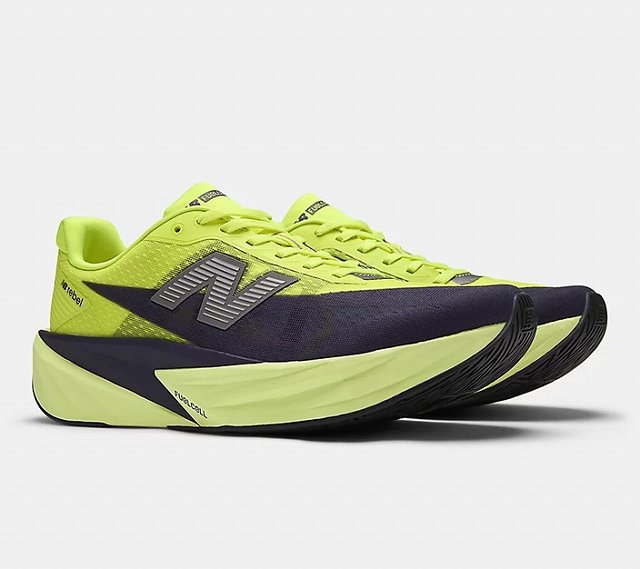 ニュー平衡にする (newbalance) 駈けっくらシューズ FuelCell Rebel v5 フューエルセル メンズ 黄色 25.5-27.5糎 MFCX4TR D【mkd】【RUNsale】