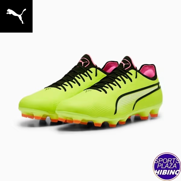 プーマ(puma) サッカースパイク Puma King Ultimate HG/AG キング アルティメット シューズ (24ss) Electric Lime-PUMA Black-Poison Pink 10756406【SCsale】【SS2606】｜スポーツプラザヒビノ 店