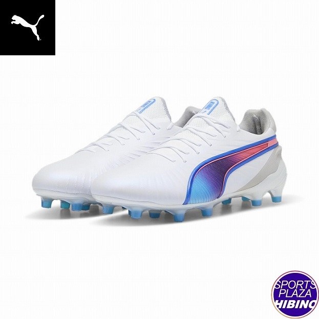 ピューマ(puma) 蹴球スパイク King Ultimate FG/AG 第一人者 アルティメット シューズ (24aw) Puma White/Bluemazing/Flat Light Gray/Sunset Glow10780902【SCsale】【P10】【SS260650】