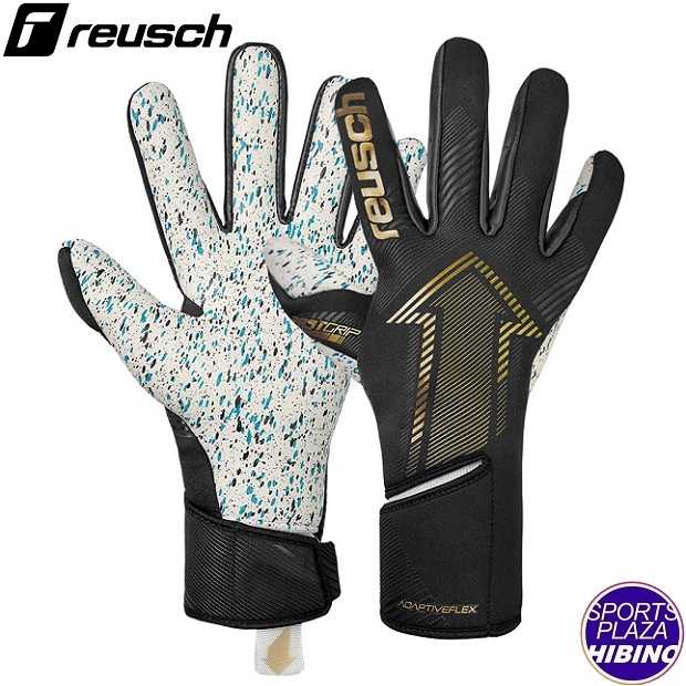 ロイシュ(reusch) サッカー ファストグリップ フュージョン キーパーグラブ (25ss) ブラック/ゴールド 5570900-7707【SS2606】|スポーツプラザヒビノ 店