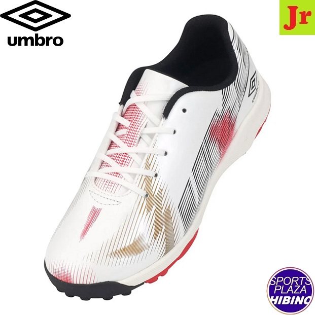 アンブロ(umbro) サッカーシューズ はじめてサッカーシューズひも NEO トレーニングシューズ (24aw) ジュニア ワイド S.WHITE/BLK/K.RED UF4FCST8J-WHRD【SS2603】