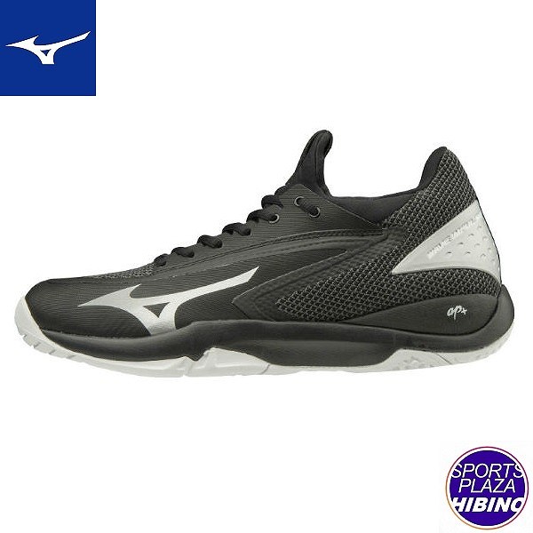 ミズノ(mizuno) 庭球シューズ WAVE IMPULSE WIDE OC 縮くれる活動電位 (19aw) 粘土・砂入り口・入口人工芝厚地の外套用 黒いこと×しろがね色×白いこと 61GB196003【TNsale】【SS2606】