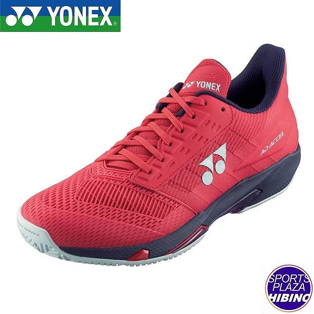 ヨネックス(yonex) 庭球シューズ パワークッションアドアクセル ウィメンズAC (24aw) オール厚地の外套用 サンセットレッド SHTAALA-496【SS2606】