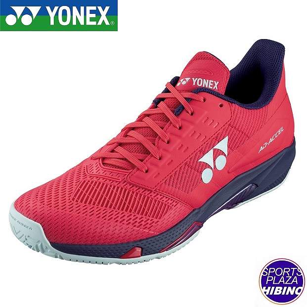 ヨネックス(yonex) 庭球シューズ パワークッションアドアクセル メンAC (24aw) オール厚地の外套用 3E好いかげんに サンセットレッド SHTAAMA-496【SS2606】
