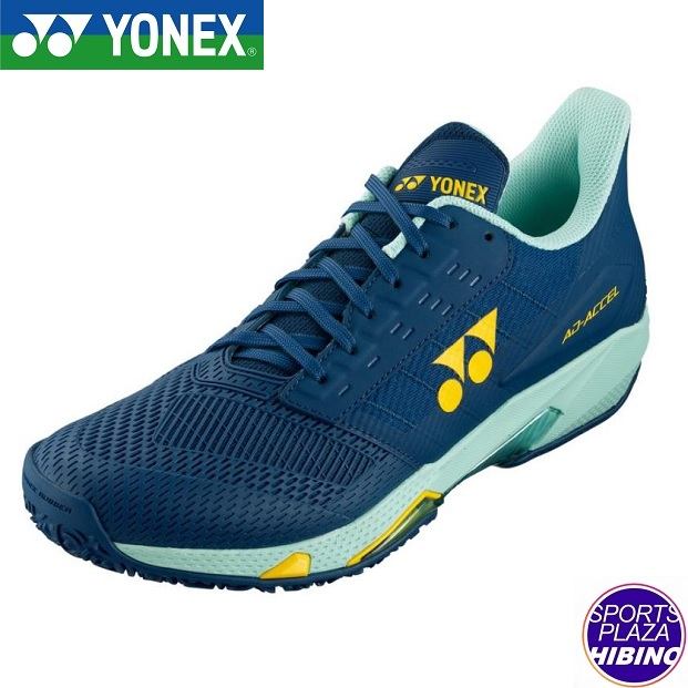 ヨネックス(yonex) 庭球シューズ パワークッションアドアクセル メンGC (25ss) 粘土・砂入り口・入口人工芝厚地の外套用 3E好いかげんに ティールブルー SHTAAMG-817【SS2606】