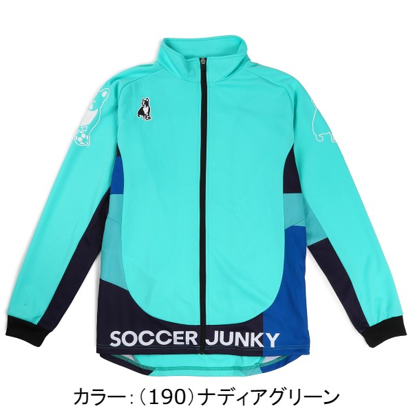 サッカージャンキー soccerjunky トランジション 3フルZIPトレーニングジャケット ジャケット 22SS ナディアグリーン  SJ22A25-190 最大82%OFFクーポン