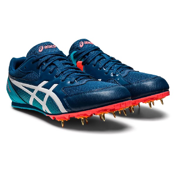 元中日ドラゴンズ　松田亘哲選手　asics 青 スパイクシューズ ハイカット 元中日ドラゴンズ 松田亘哲選手 asics 青 スパイクシューズ
