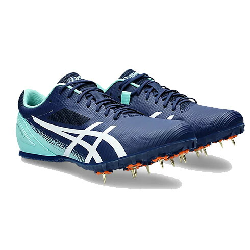 アシックス (asics) 陸上スパイク HEATSPRINT 13 短距離 長距離 ハードル 跳躍種目 ユニセックス (24ss) ブルー ホワイト スタンダードラスト 1093A199-400【SS2606】|スポーツプラザヒビノ 店